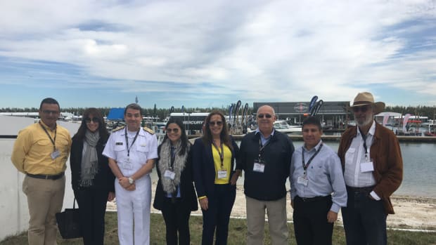 A delegation from Colombia attended the 2016 Miami International Boat Show.