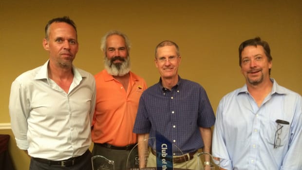 From left to right: Kevin Bonnema, general manager of Carefree Boat Club; Frank Fahringer, vice president of Carefree Boat Club; John Gillette, sales and marketing director of Carefree Boat Club of Lake Norman; Doug Zimmerman, president of Carefree Boat Club.