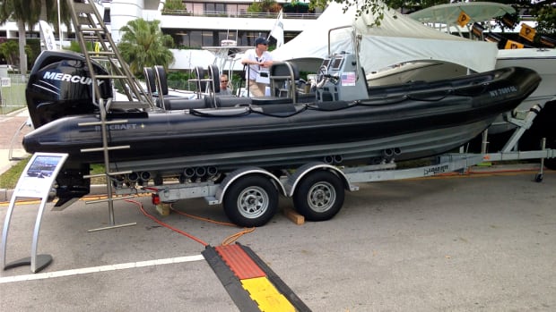 A Ribcraft on display at the recent Palm Beach International Boat Show.