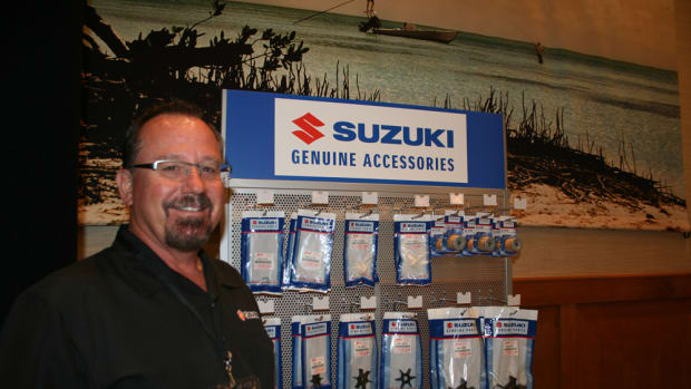 Suzuki vice president of operations Mark Eastman says engine kits and other new parts and accessories are part of the company’s new emphasis on the marine market.