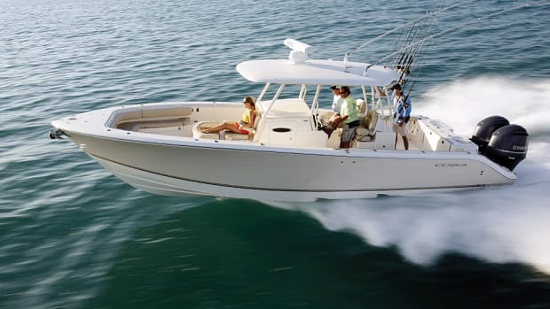 The Cobia 344CC was one of seven models that Maverick launched at its media event in Florida.
