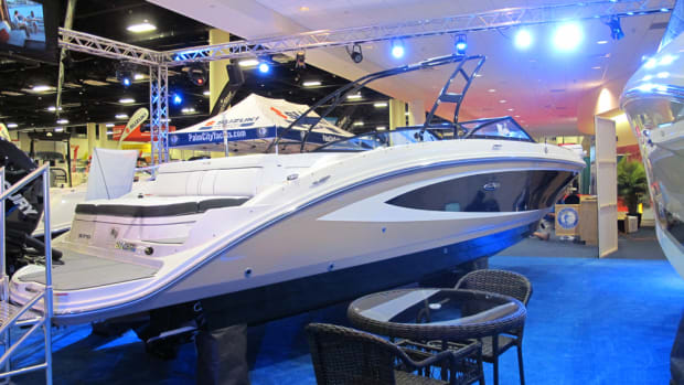 Sea Ray’s SPX series is available in the 19-foot model above and a 21-footer.