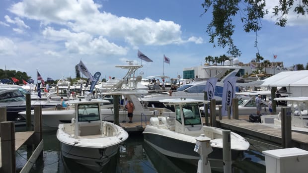 The Suncoast Boat Show in Sarasota, Fla., wrapped up on Sunday after three days of pleasant weather that helped boost foot traffic to higher levels than normal.