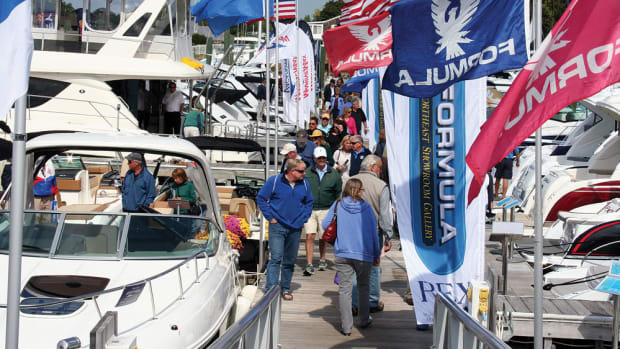 Attendance was down, but exhibitors say the quality of buyers was up at the Norwalk Boat Show in Connecticut.
