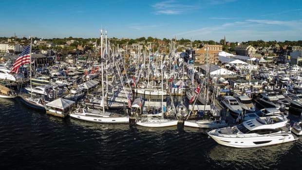 Organizers of the Newport International Boat Show say attendance was up 5 percent from last year and exhibitor space was up 11 percent.