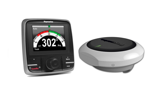 The key to the upgrade to the Raymarine Evolution Autopilot is its 9-axis EV sensor core, which compensates for the effects of sea conditions and vessel motion.