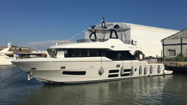 Canados said the Oceanic Yachts GT was built in five months. The yacht is considered an entry-level model in the fast expedition vessel range.