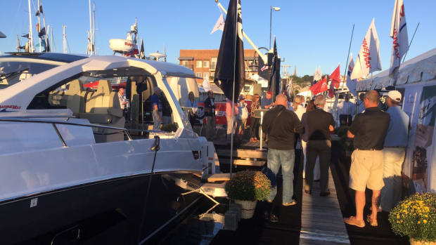 Exhibitors said excellent weather and a larger number of boats brought crowds to the Newport International Boat Show this year.