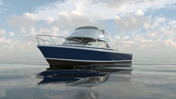 The first Bertram 35 will make the rounds at the fall and winter boat shows.