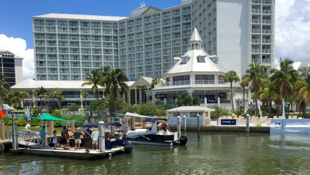 Nearly 60 dealers gathered Monday in Fort Myers, Fla., for the Marquis-Larson Group dealer meeting. Dealers got a chance to test 14 boats ranging from 19 to 50 feet representing six of the group's brands.
