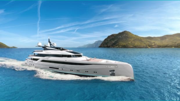 The Nuvolari Lenard design makes the new yacht appear to be all of one piece.