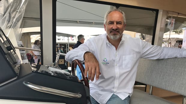 Vladimir Zinchenko, the new owner of Greenline, brought five boats to the show.