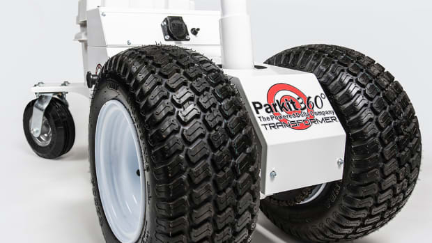 Parkit360 makes power trailer dollies that move trailers with payloads as large as 15,000 pounds within tight confines.