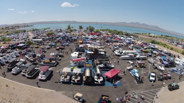 Near-perfect weather helped bolster the crowds at the Lake Havasu Boat Show.