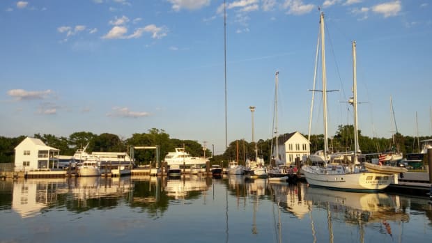 Cape Charles Yacht Center is just inside the mouth of Chesapeake Bay.