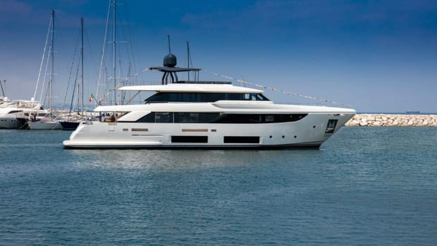 The Navetta 33 is the latest semidisplacement superyacht from the Ferretti Group.