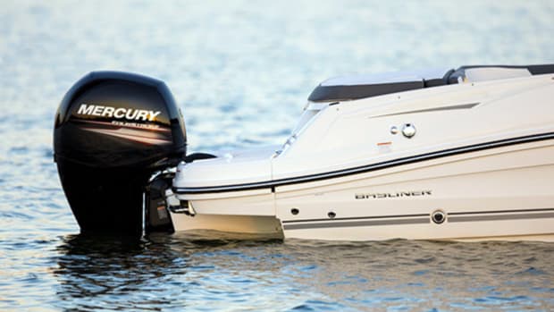 Bayliner is offering Mercury Marine outboards as options on its VR5 and VR6 models.