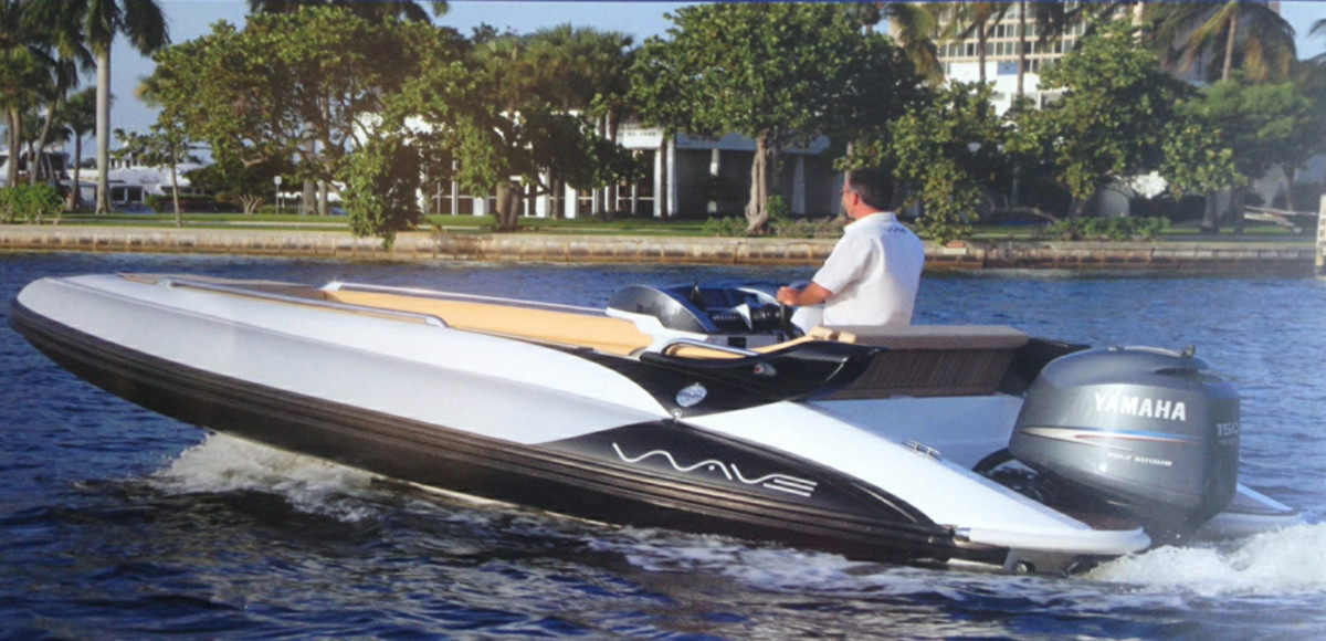  Wave, a 19-foot RIB in Nautical Ventures' new line of tenders, will debut at the Fort Lauderdale International Boat Show.