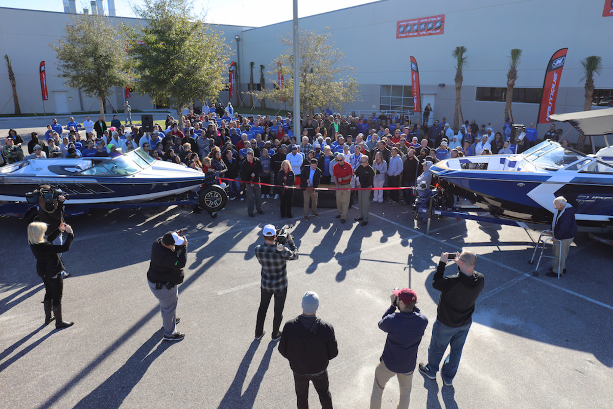 Nautique celebrated the expansion of its Florida manufacturing facility with a ribbon-cutting ceremony on Wednesday.