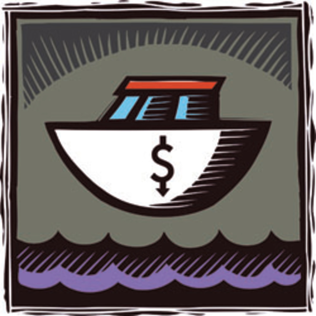 An image of a boat with a dollar sign on it