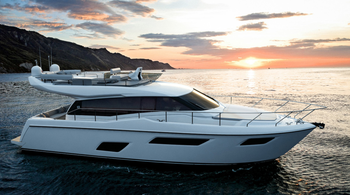 The Ferretti Group said its new 450, set for launch next summer, is designed to attract boaters younger in age or experience as well as those who have a lengthy yachting history.