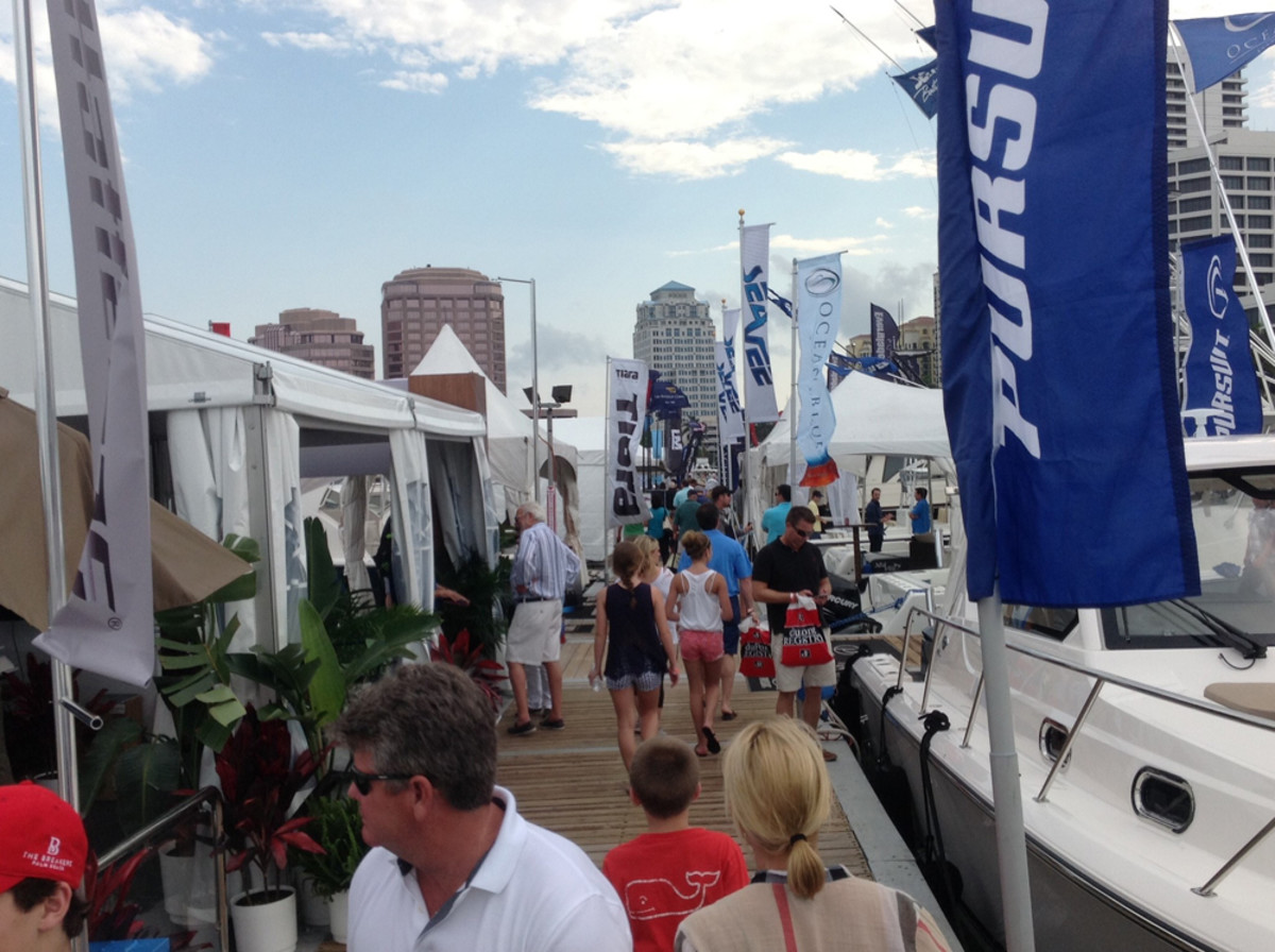 Attendance was up 17 percent at this year's Palm Beach International Boat Show, which is in its 30th year.