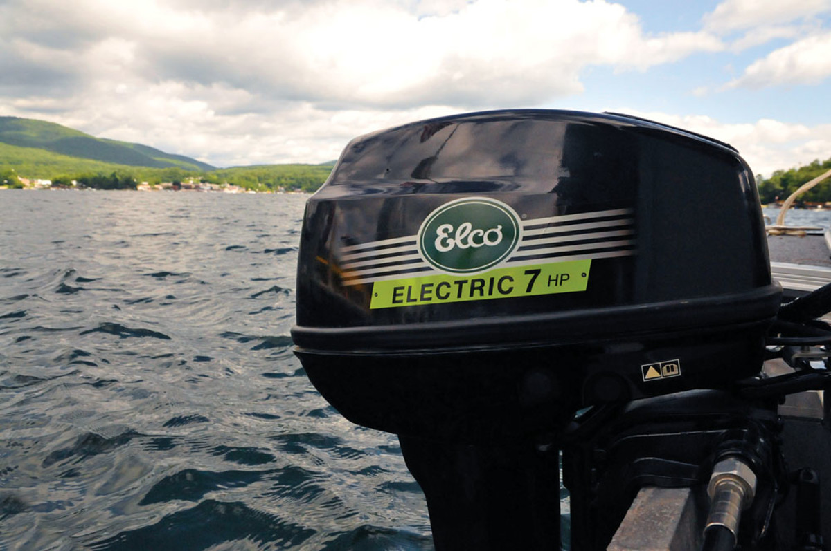 Elco introduced its first electric outboard this year, available in 5- and 7-hp equivalents, and a 25-hp model is planned for 2015.