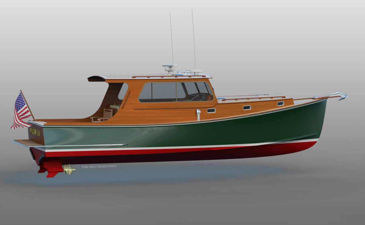 The Williams 38 is a new model from the Maine boatbuilder.