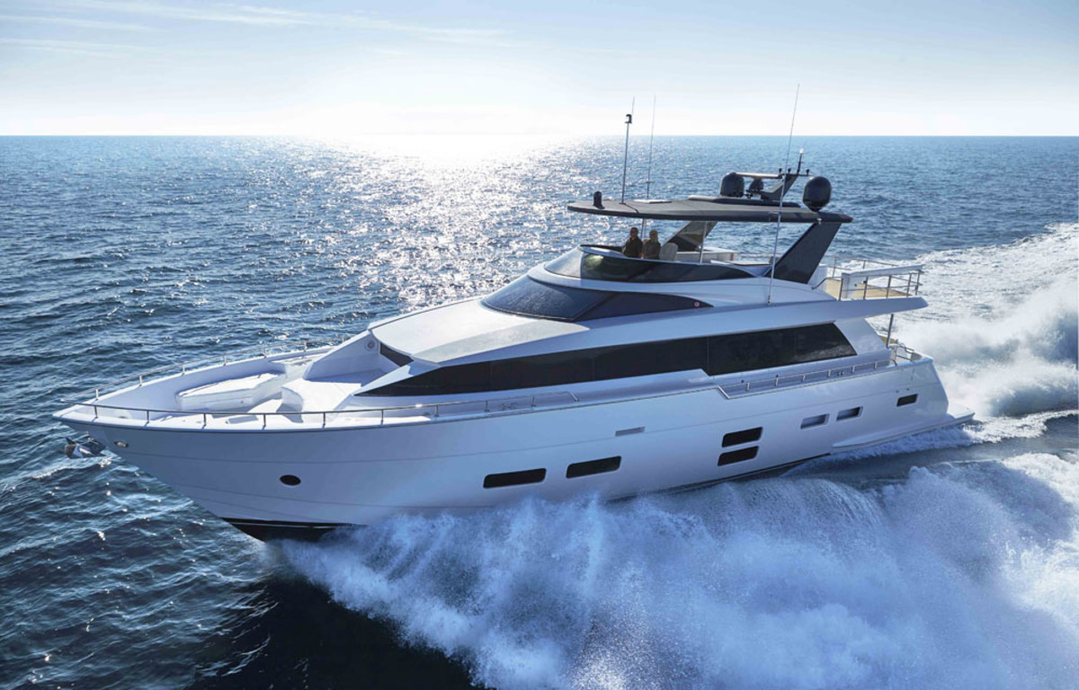 The 70-foot Hatteras is listed among the “Best of the Best” in the Robb Report.