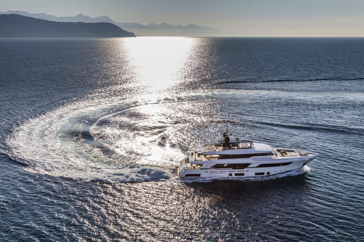 The Ferretti Group is showcasing its new Navetta 37 at the Monaco Yacht Show.