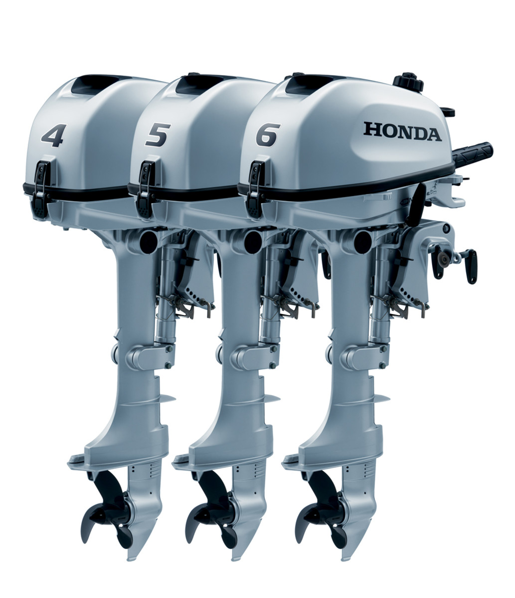 Honda Marine is unveiling new portable four-stroke outboard engines with its BF4 and BF6 models and has redesigned its BF5.