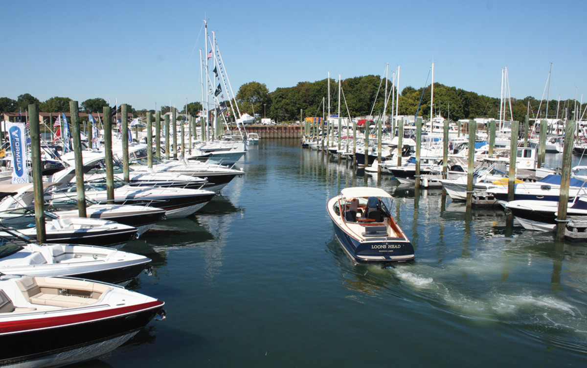 This year’s Norwalk Boat Show is 20 percent larger than the 2015 show, where this photo was taken.