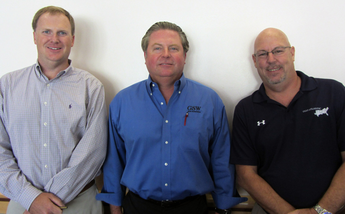 Clayton Smith (left), Rob Gueterman and Neal Trombley have new roles at the National Marine Representatives Association.
