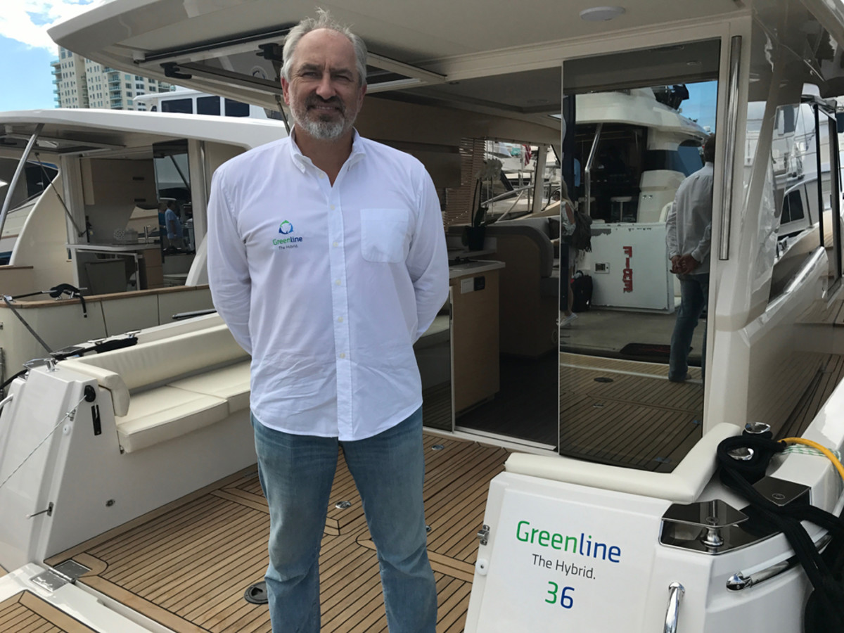Vladimir Zinchenko is the CEO of SVP Yachts, of Slovenia, which has restarted the Greenline brand of diesel/electric hybrid boats.