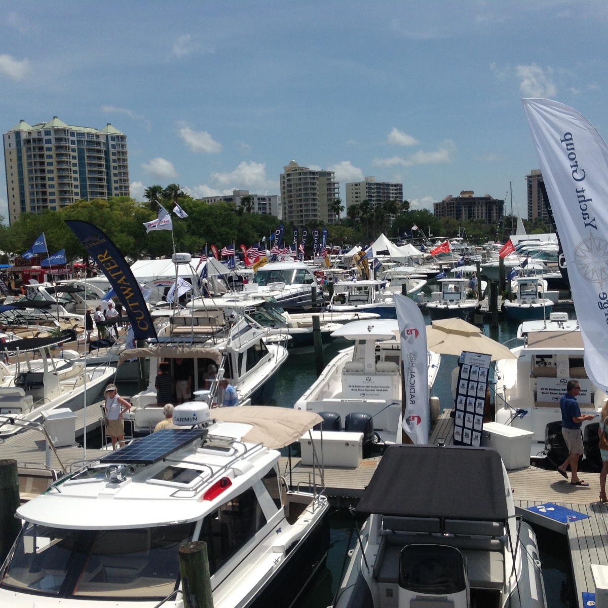 The 33rd annual Suncoast Boat Show, which was held last weekend, saw a significant gain in attendance. The event also featured more boats this year.