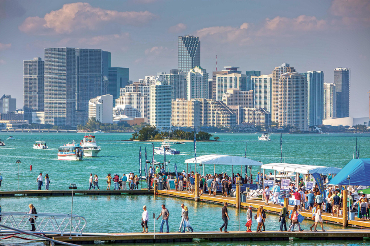 The Miami International Boat Show will take place for the second year at the Miami Marine Stadium Park and Basin on Virginia Key.