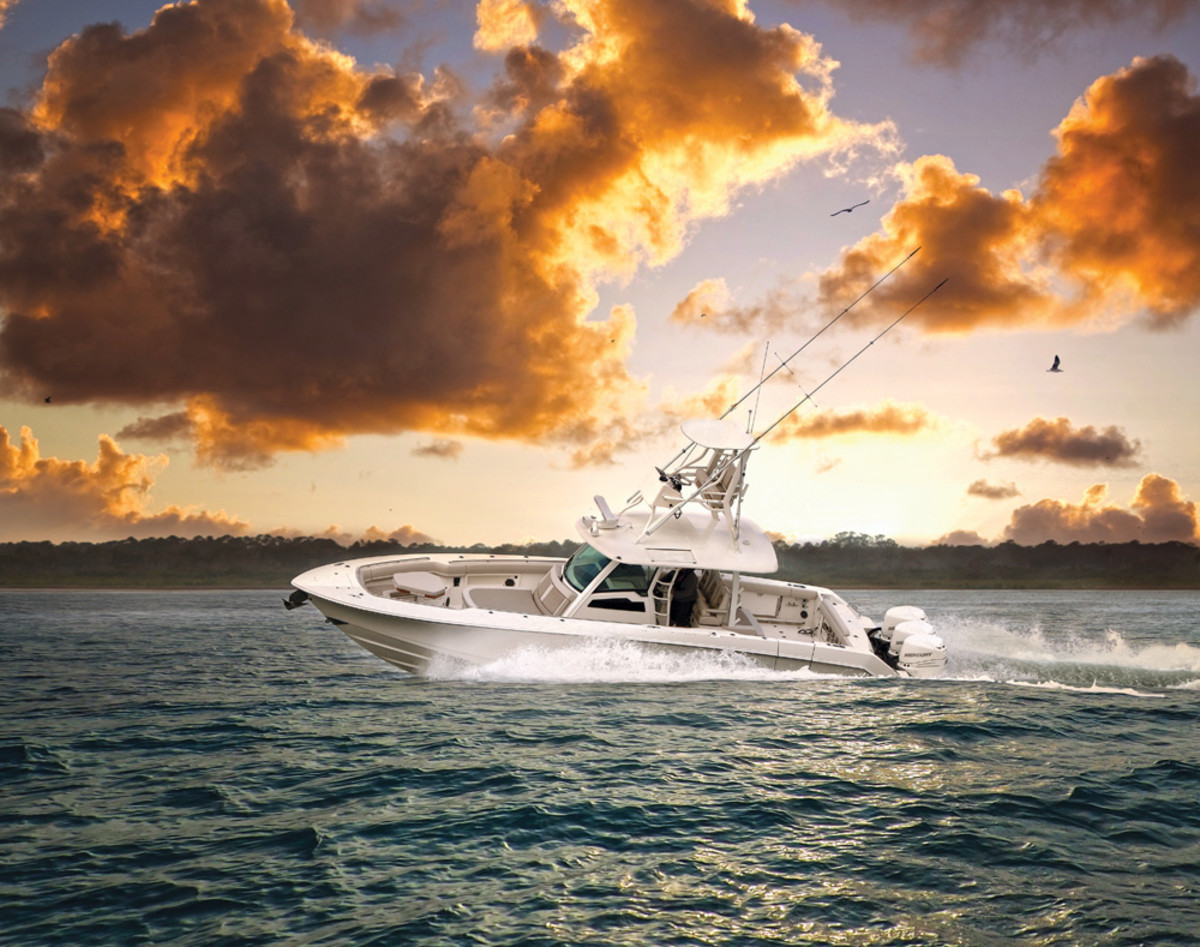 The Boston Whaler 380 Outrage was one of several center consoles from 30 to 41 feet that were introduced at the show.
