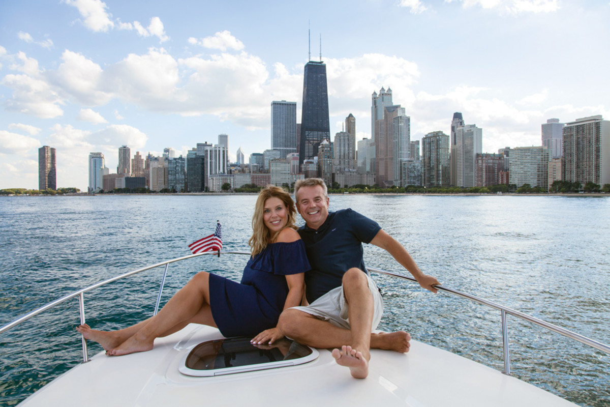 Blackwell believes that to sell boating you must be a boater. On almost any summer weekend he and girlfriend Dawn Baskin are out relaxing on Lake Michigan.