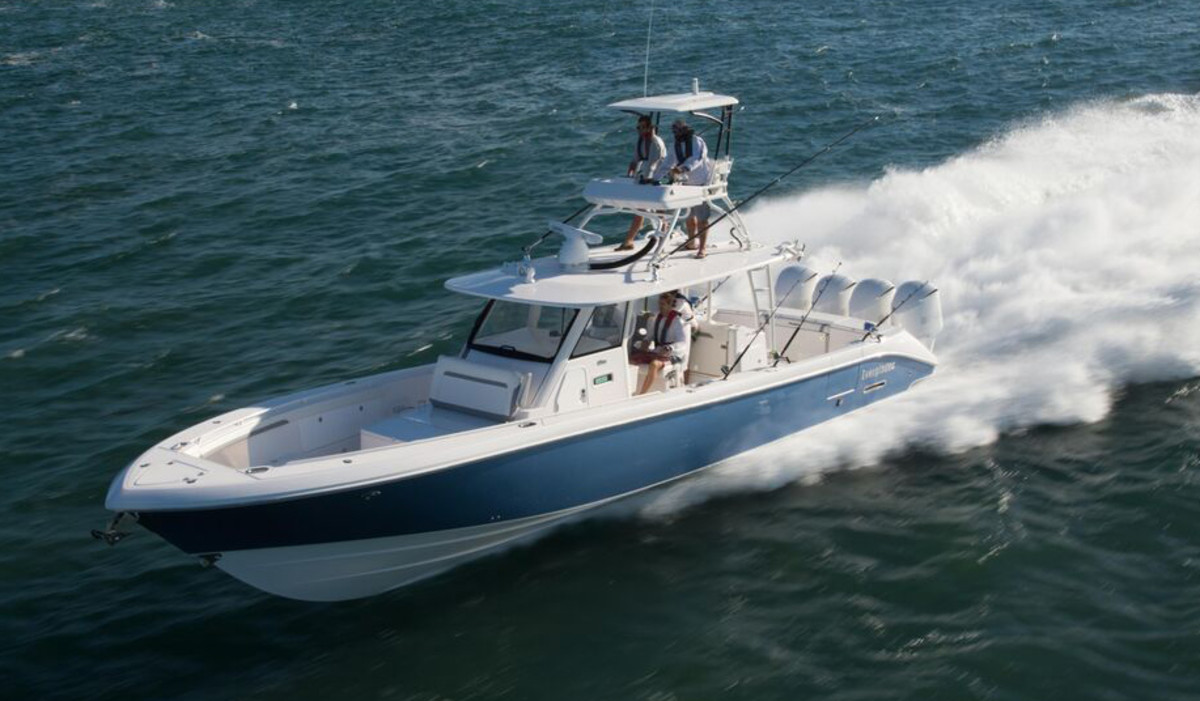Everglades Boats took the 45-foot Everglades 435cc from a sketch to a finished product in six months.