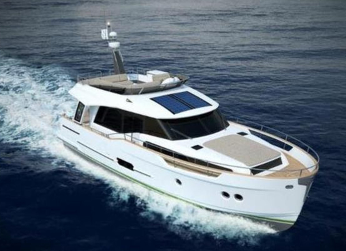 Slovenia's Greenline Hybrid Yachts have a super-displacement hull, which enables the yachts to use less fuel, generate lower carbon dioxide emissions and produce less wake. Several Greenline boats will be on display at Yachts Miami Beach.