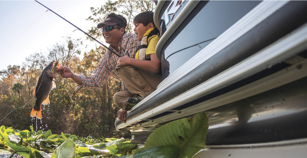 The fish models feature aerated live wells, Lowrance Hook 5 electronics and rod storage and are pre-wired for the installation of trolling motors available from Minn Kota and Motorguide.