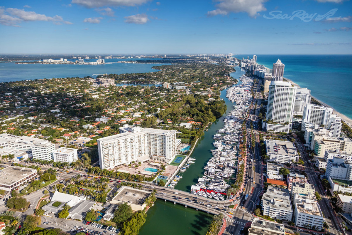 Yachts Miami Beach spans more than a mile along Collins Avenue from 41st Street to 54th Street.