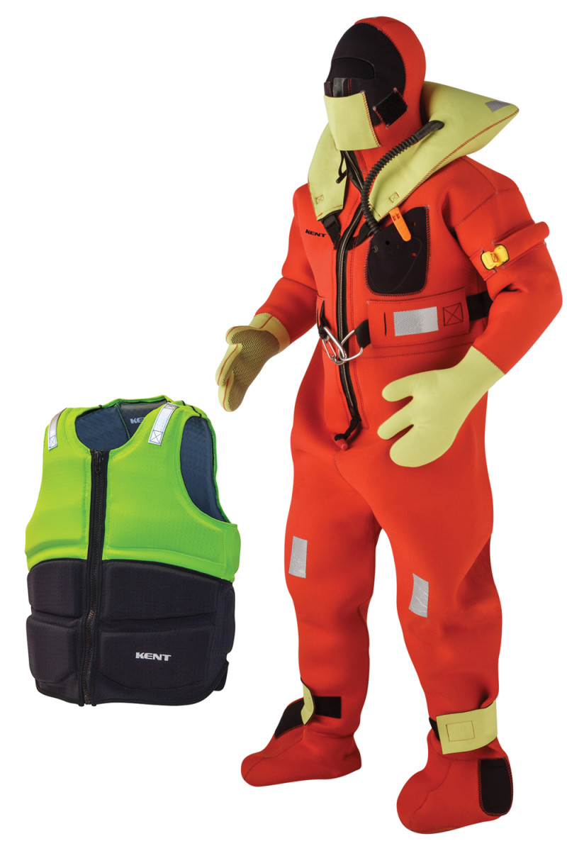 Kent Safety Products makes life jackets and full-immersion suits.