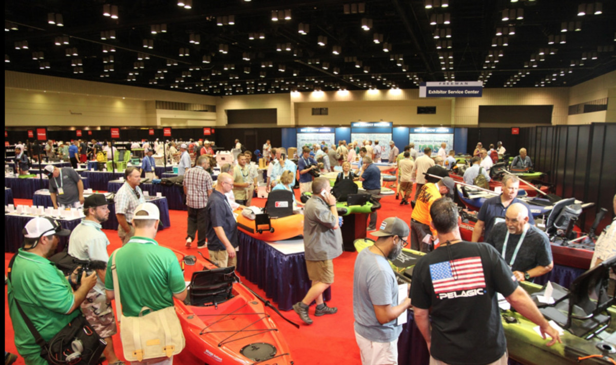 Product demonstrations, as shown at last year’s ICAST, are a big draw for the annual fishing convention.