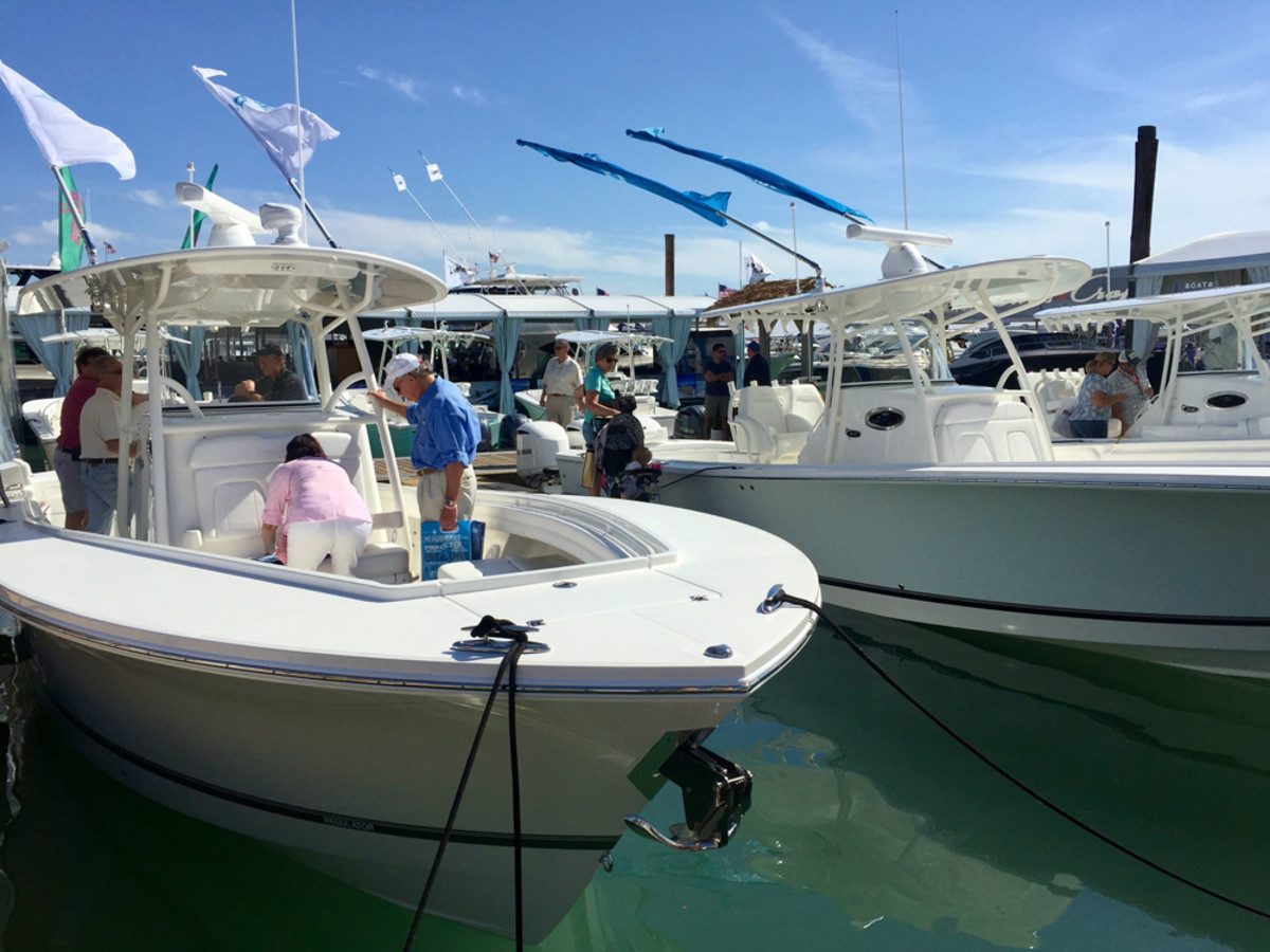 Sales of saltwater fishing boats such as this Regulator rose last year.