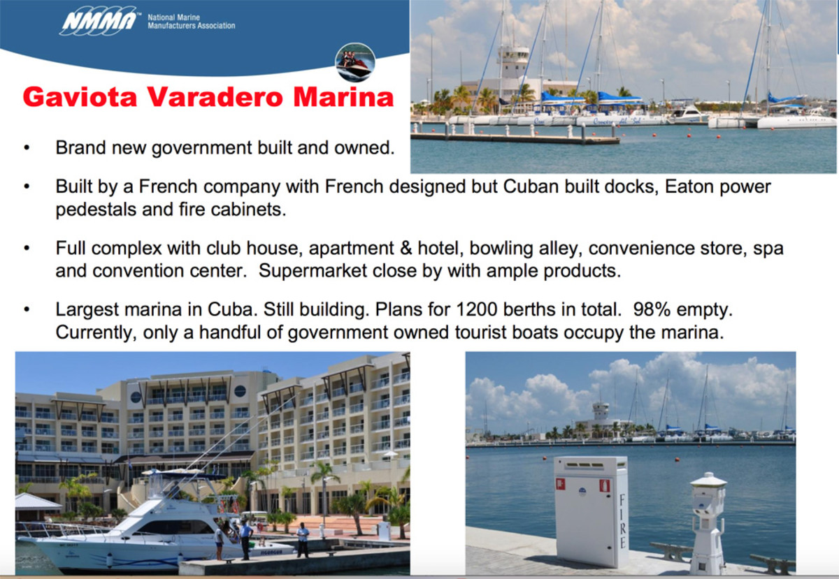 Gaviota Varadero Marina — a new marina built and owned by the Cuban government — is 98 percent unoccupied. Many marinas in Cuba are in disrepair and amenities are difficult to come by.