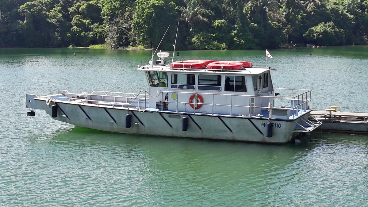 The Morpho makes daily runs for scientists and visitors on the Panama Canal.