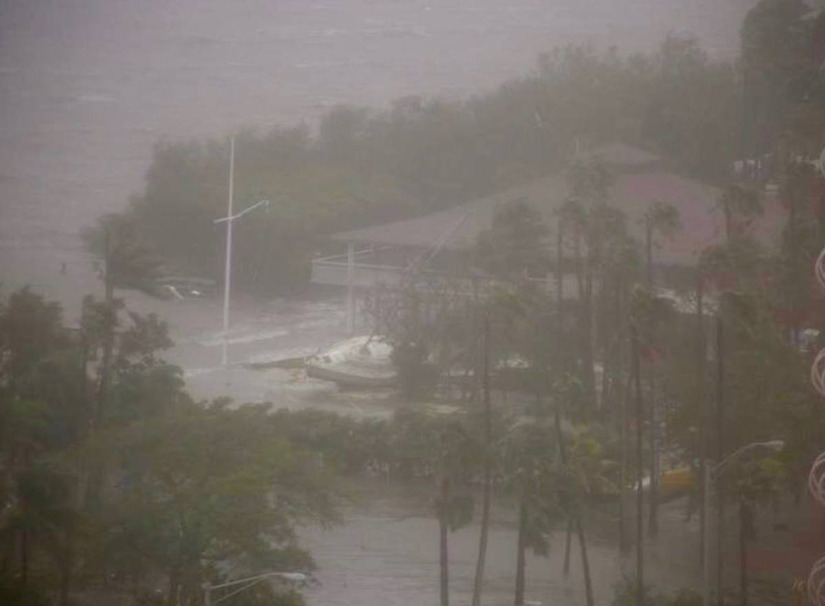Photo of coconut grove sailing club after Irma
