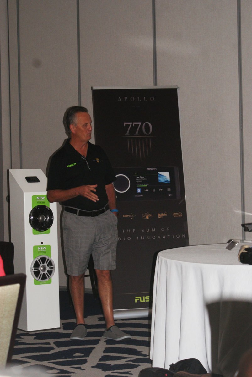 Fusion managing director Chris Baird introduces the new stereos.
