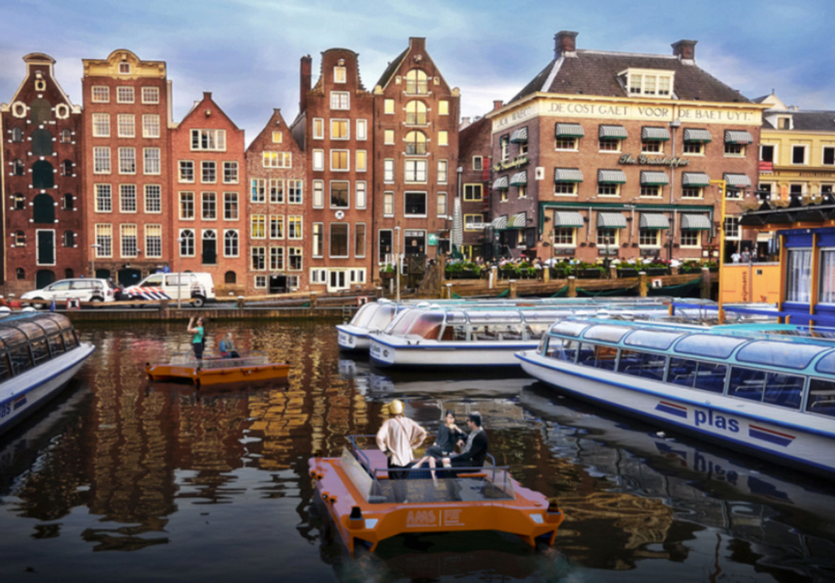Amsterdam and MIT are teaming up to bring autonomous boats to the city. Photo courtesy of MS Institute / MIT Senseable City Lab